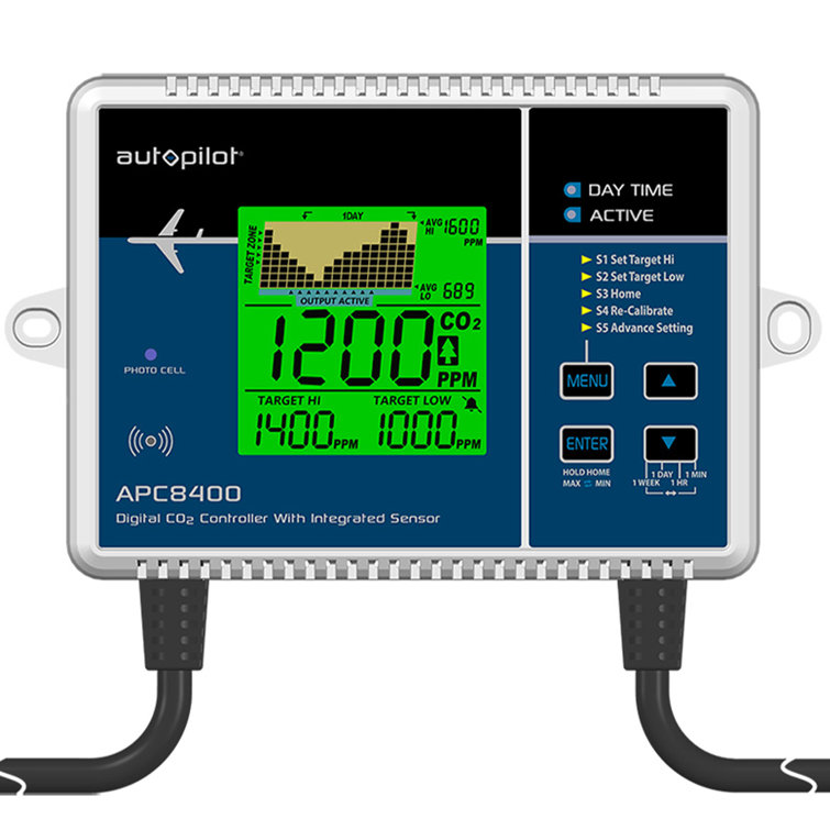 Hydrofarm Autopilot Digital Co2 Controller With Integrated Sensor And Power Cord Wayfair Canada 2805